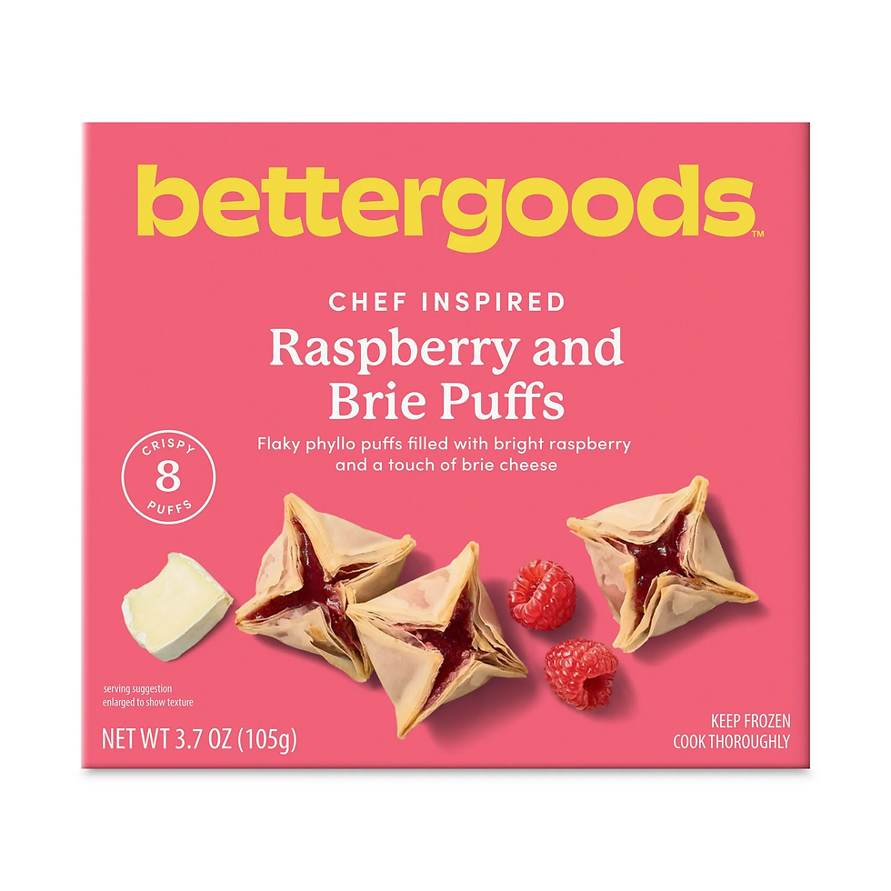 Air Fryer BetterGoods Raspberry & Brie Puffs box