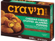 Air Fryer Crav'n Flavor Cheddar Cheese Stuffed Jalapeño Poppers
