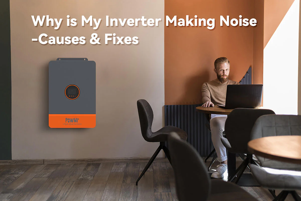 room of a house. has an inverter on the wall with a title on the photo