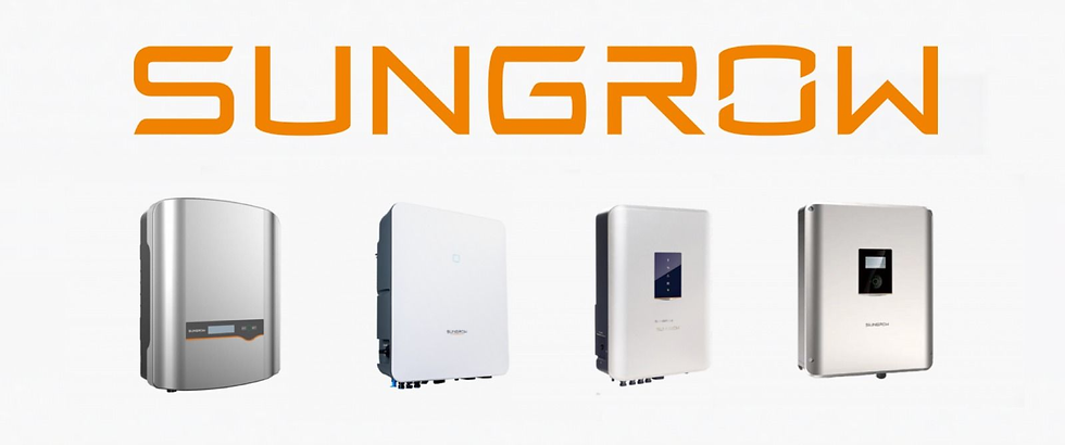 a bunch of sungrow inverters