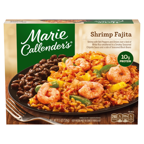 Air Fryer Marie Callender's Shrimp Fajita box