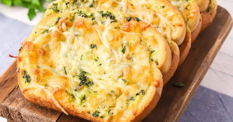 publix three cheese texas toast laid out on cutting board