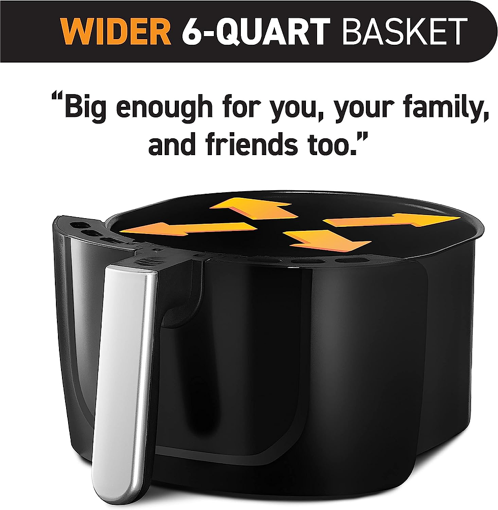 picture of gourmia 6 quart air fryer basket