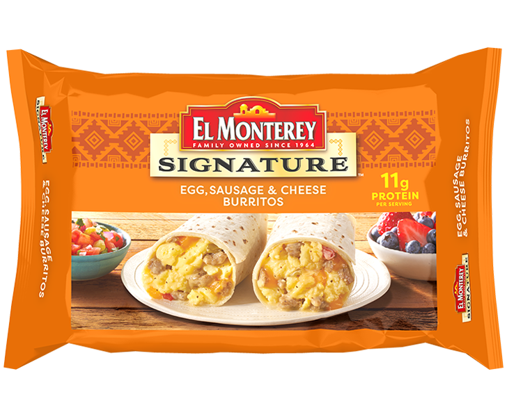 El Monterey Breakfast Burritos Air Fryer package