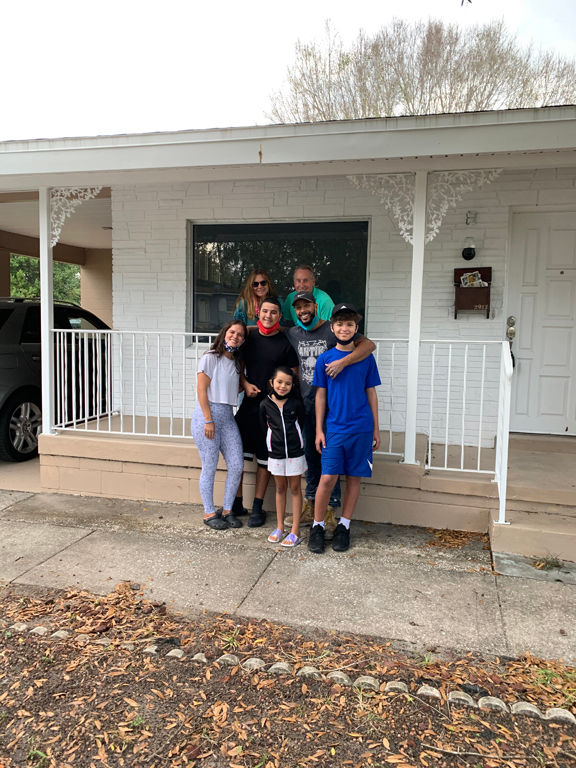 Acevedo Family in their New Home