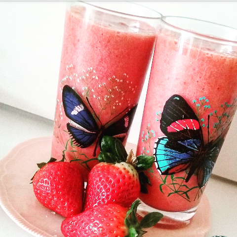 Smoothie à la fraise