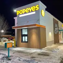 LED Illuminated business sign in Vancouver for Popeye Retail Store