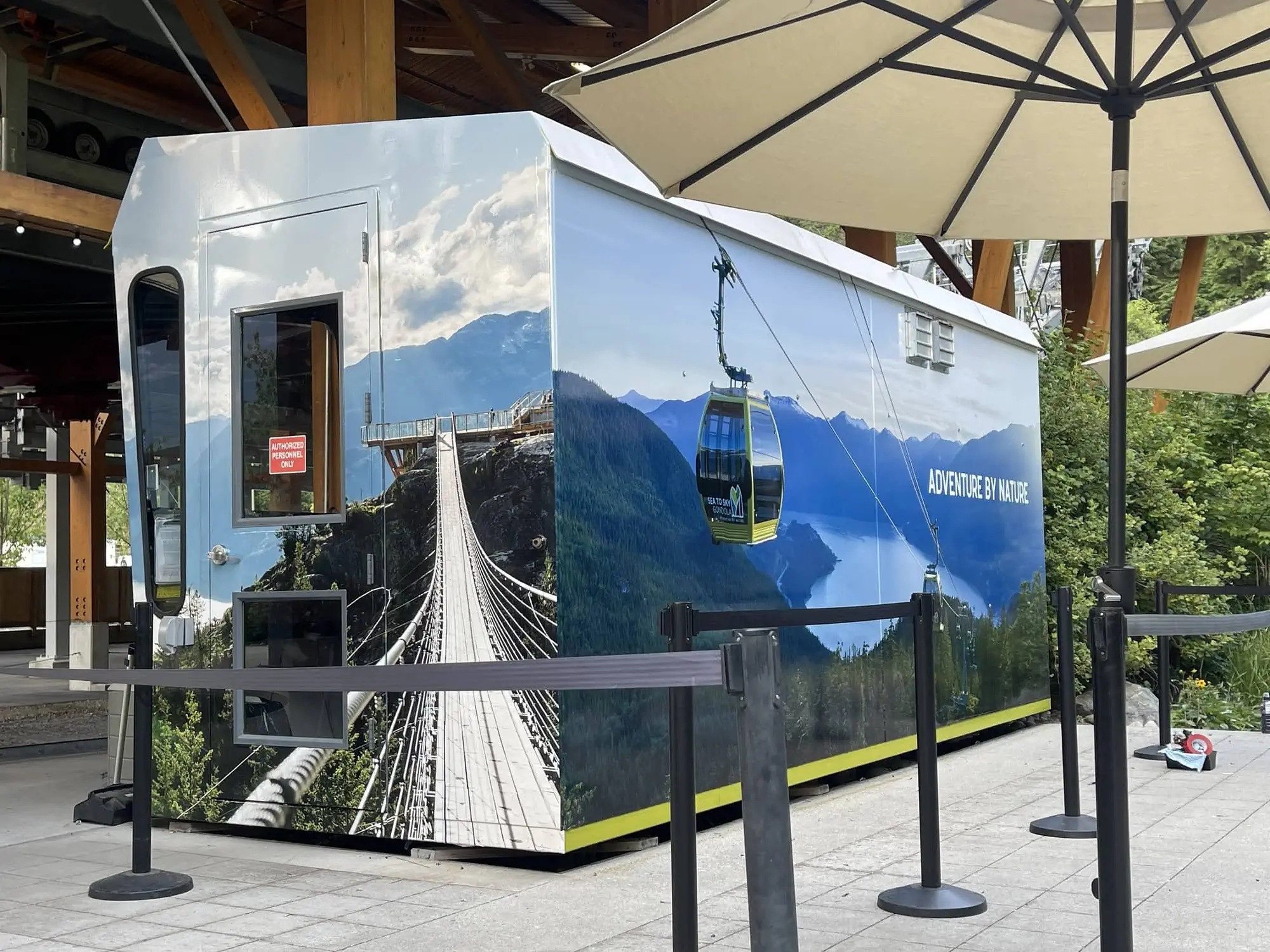 Ski station's walls wrapped with custom graphics in Whistler_2.webp