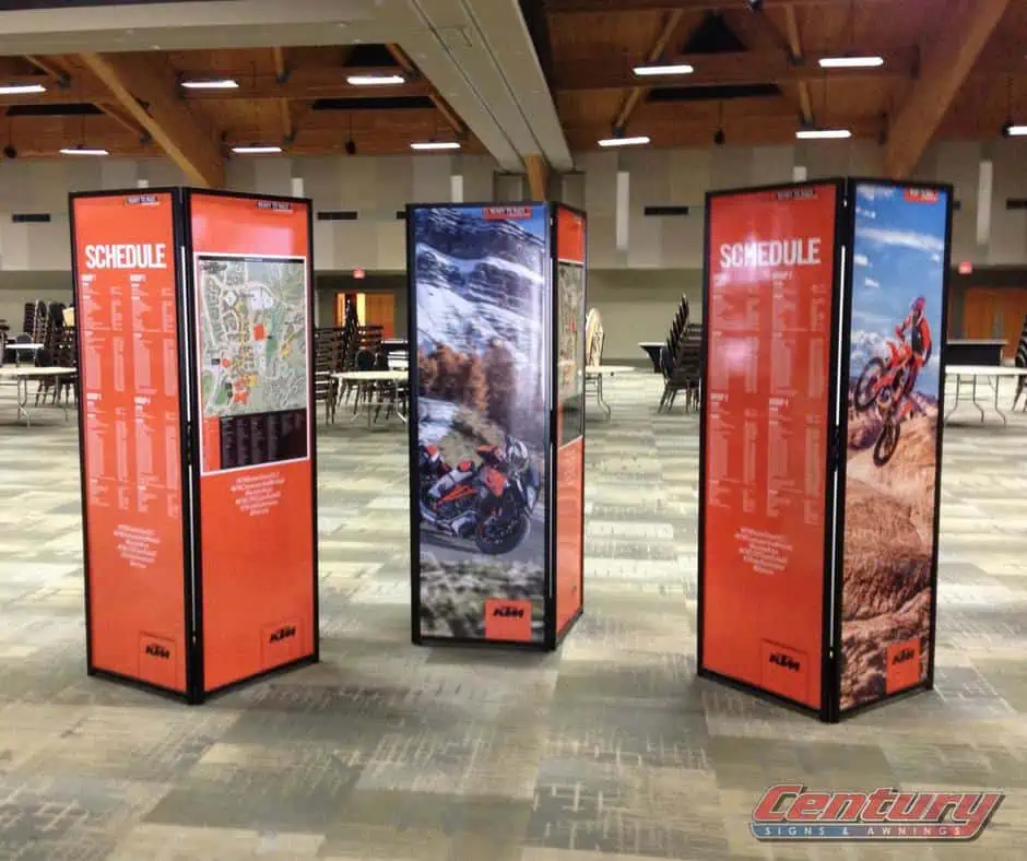 Custom Fabricated Lightbox signs for an event.webp