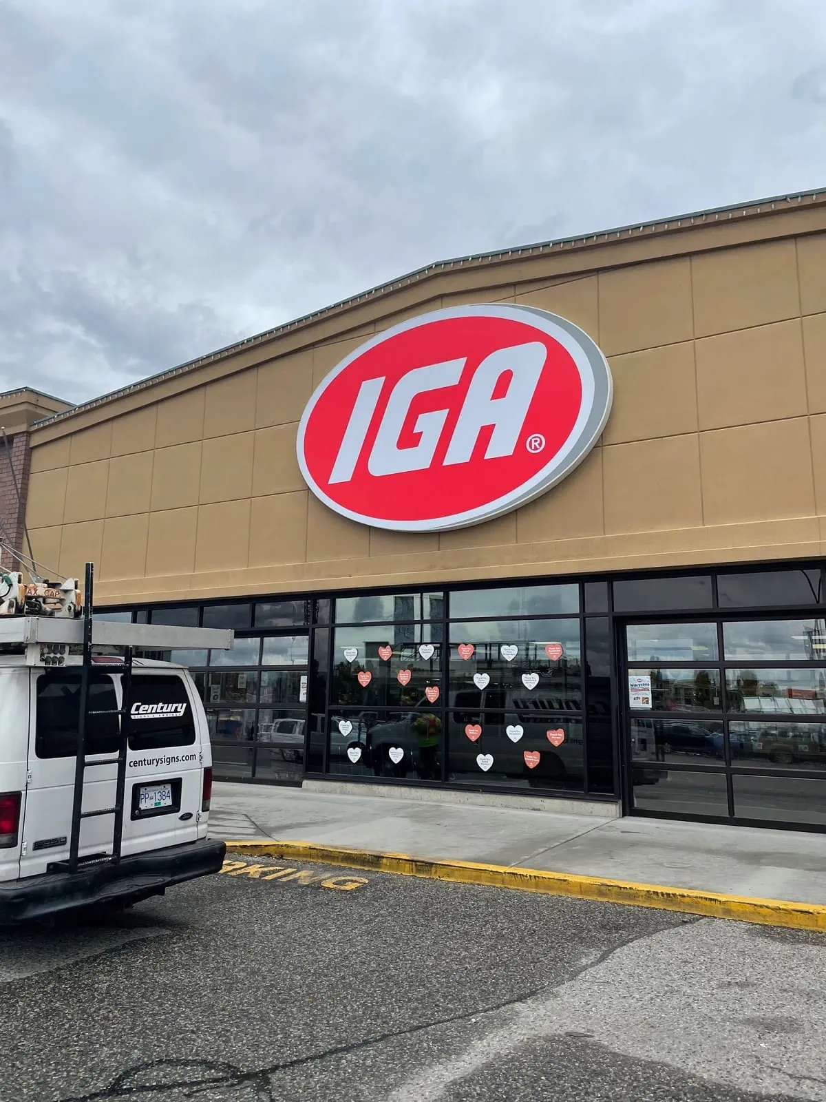 Massive Storefront Lighbox Sign for IGA Retail Store.webp