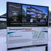 New Development Sign custom printed and installed in Vancouver