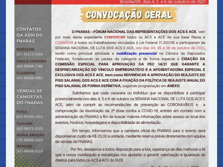 Atenção ACS e ACE do Estado do Paraná! Convocação para a SEMANA NACIONAL DE LUTA DOS ACS E ACE!