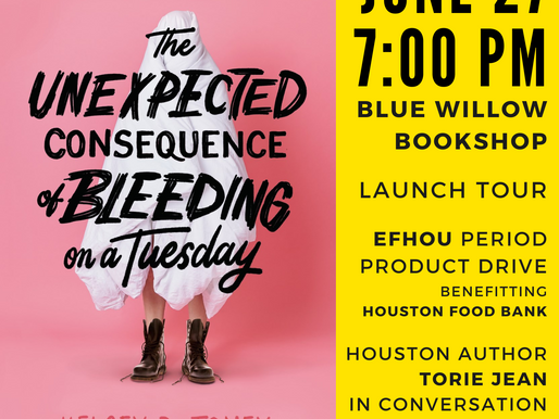 The Unexpected Consequence of Bleeding on a Tuesday: Book Launch, Author Talk, & Period Product Drive