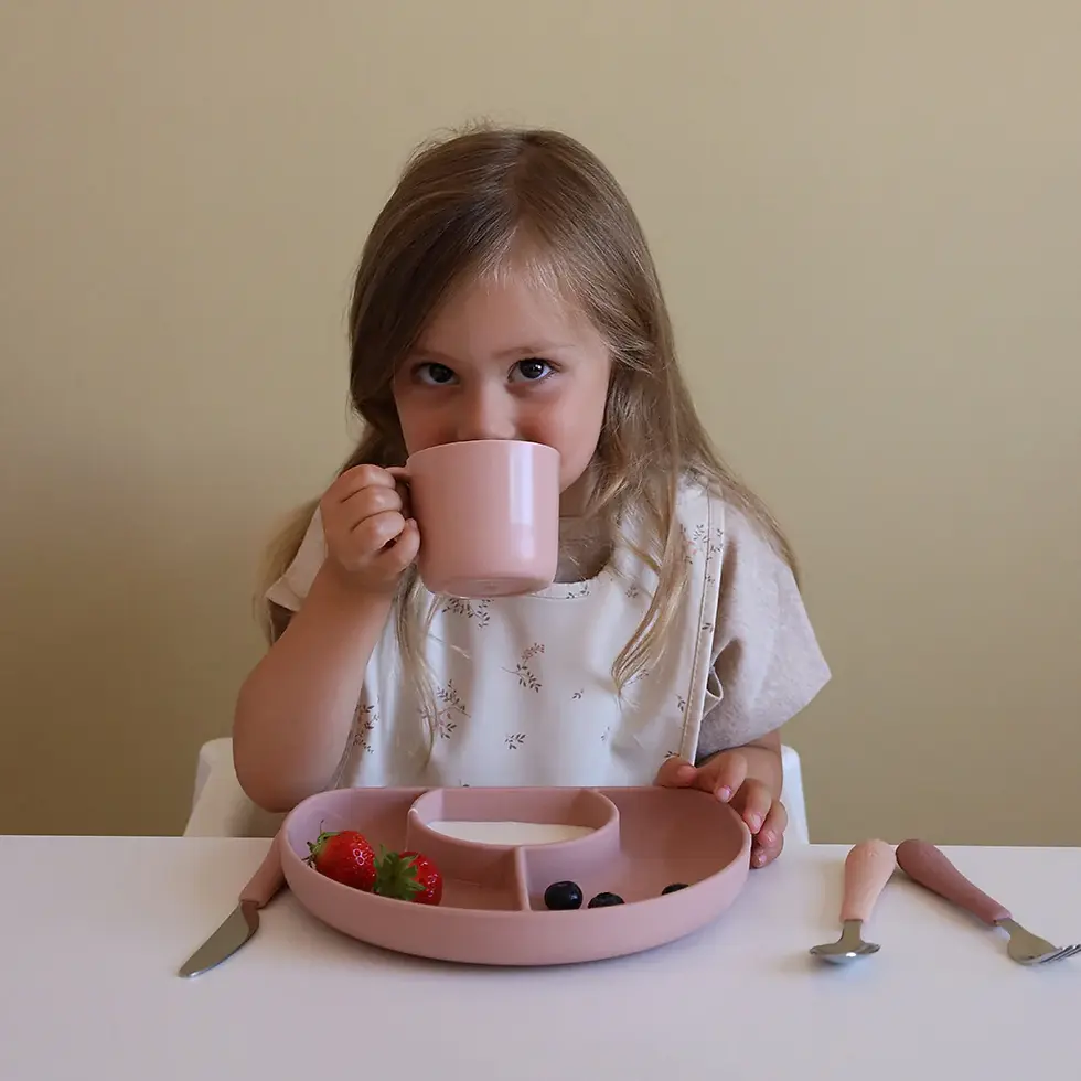 Thumbnail: Cam Cam Copenhagen FLOWER KIDS CUTLERY SET - ROSE MIX