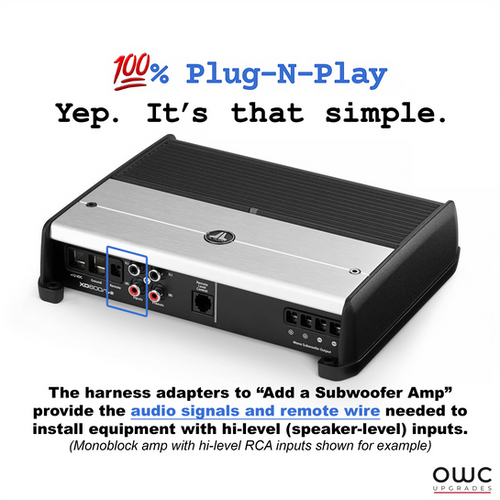 Q50 (Non-Bose): Audio Interface Harness Adapters, PLATINUM SERIES