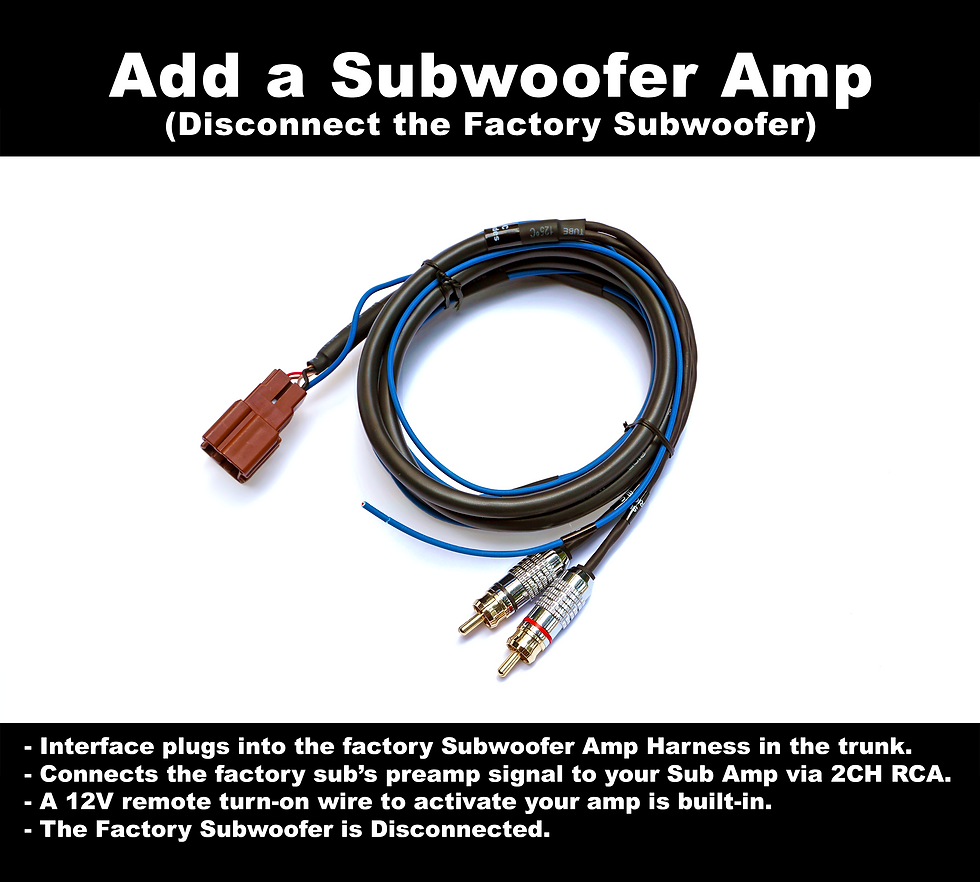 Thumbnail: MAXIMA (2000-2003): Audio Interface Harness Adapters, PLATINUM SERIES