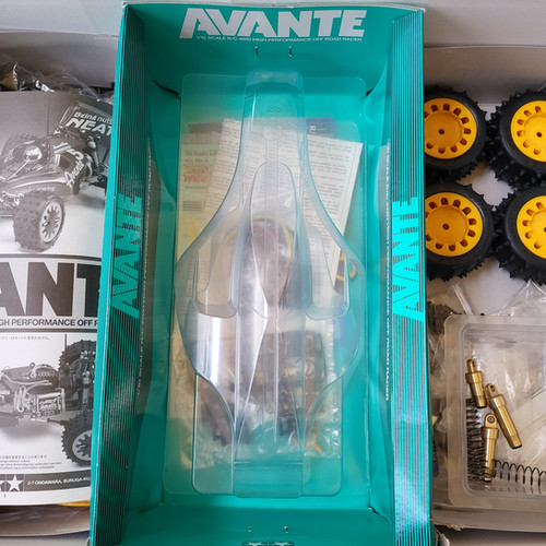 Tamiya Avante 2011 RC Car, Partly Assembled Kit 58489. Bonus Parts