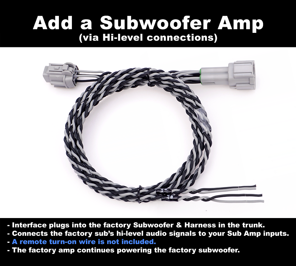 Thumbnail: MURANO (2009-2014): Audio Interface Harness Adapters, PLATINUM SERIES