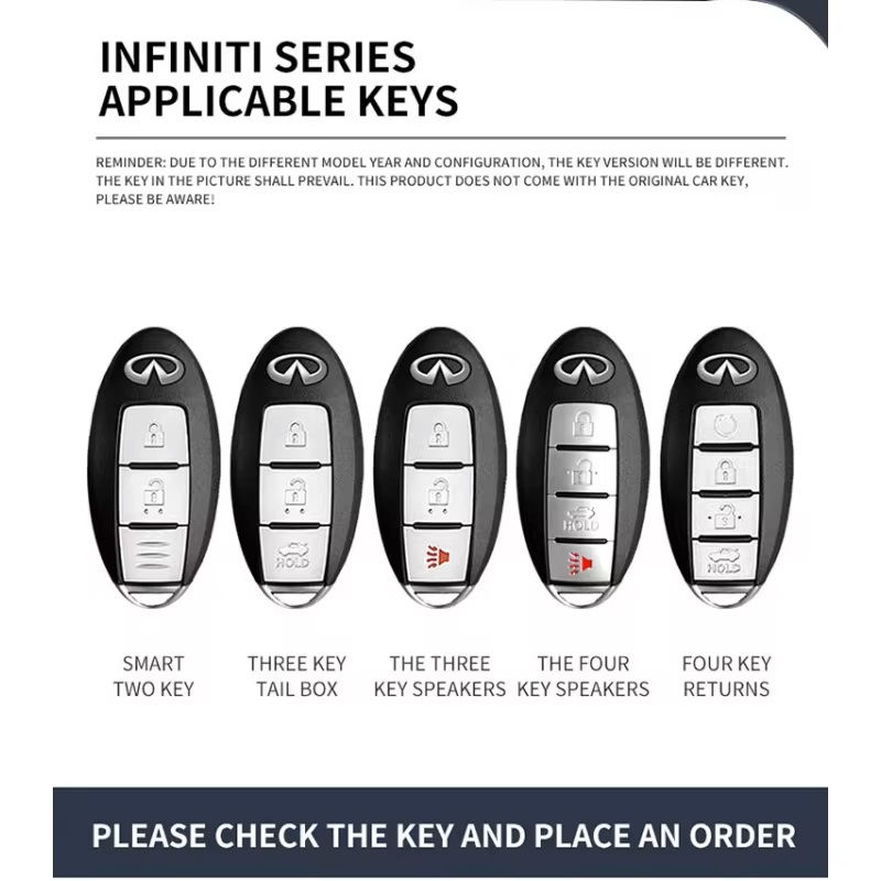 Thumbnail: Key Fob Case Cover, For INFINITI