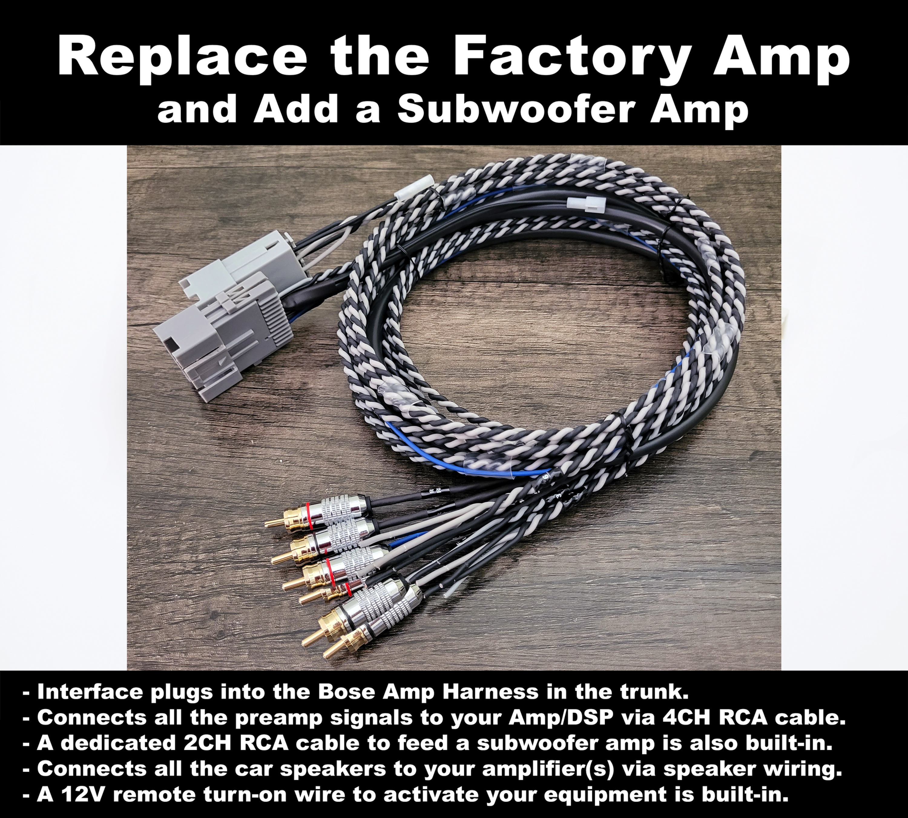 専用　Players Association 350Z (2003-2008): Audio Interface Harness Adapters, PLATINUM