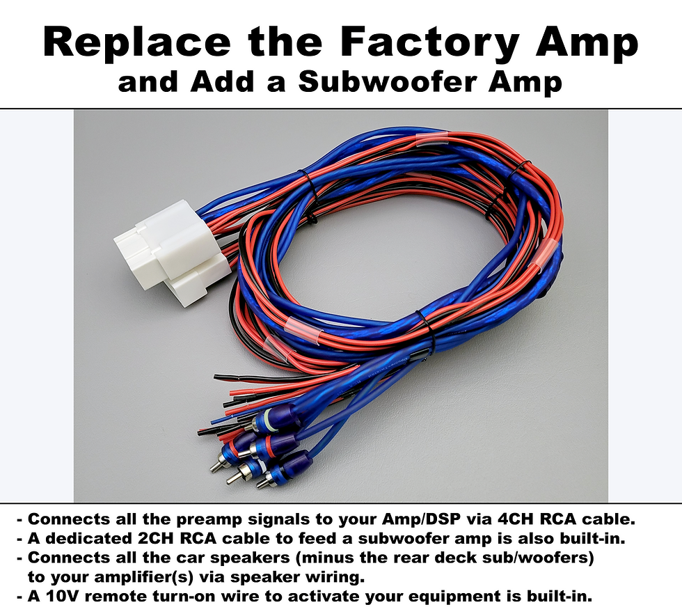 Thumbnail: G35 / G37 (2007-2013): Audio Interface Harness Adapters, RED LINE