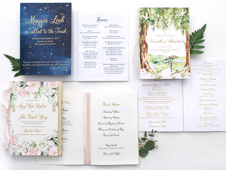 shop wedding program, event program