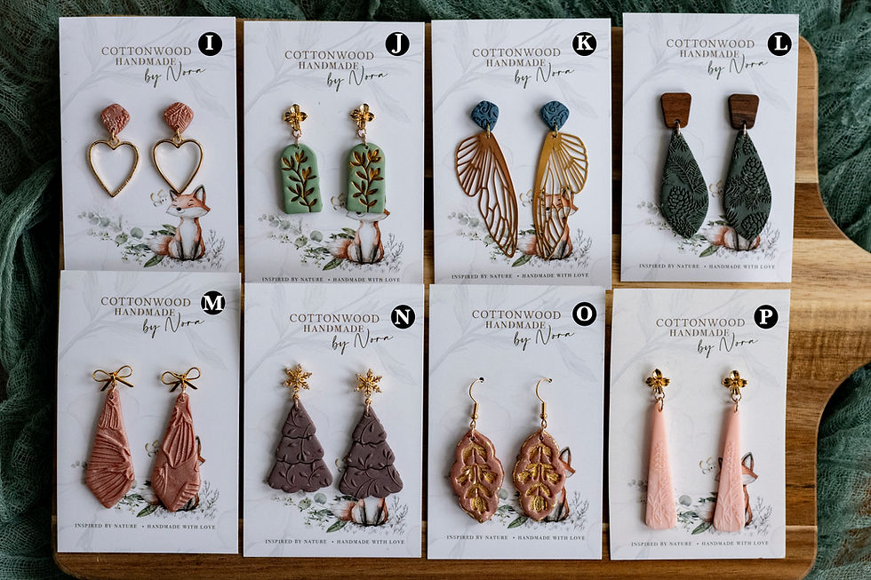 Thumbnail: Polymer Clay Dangle Earrings