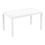 Thumbnail: The Orlando Table, a resin table reinforced with glass fibre with rattan style edges in white.
