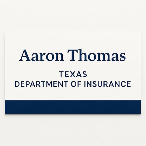 Trophy Room Title LLC | Aaron Thomas | Texas Department Of Insurance