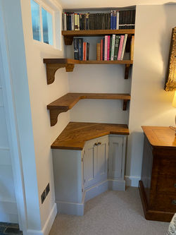 painted corner storage