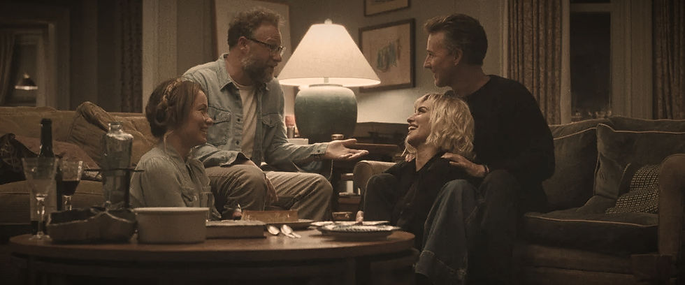 Seth Rogen, Olivia Wilde, Penélope Cruz y Edward Norton en "La Invitación"