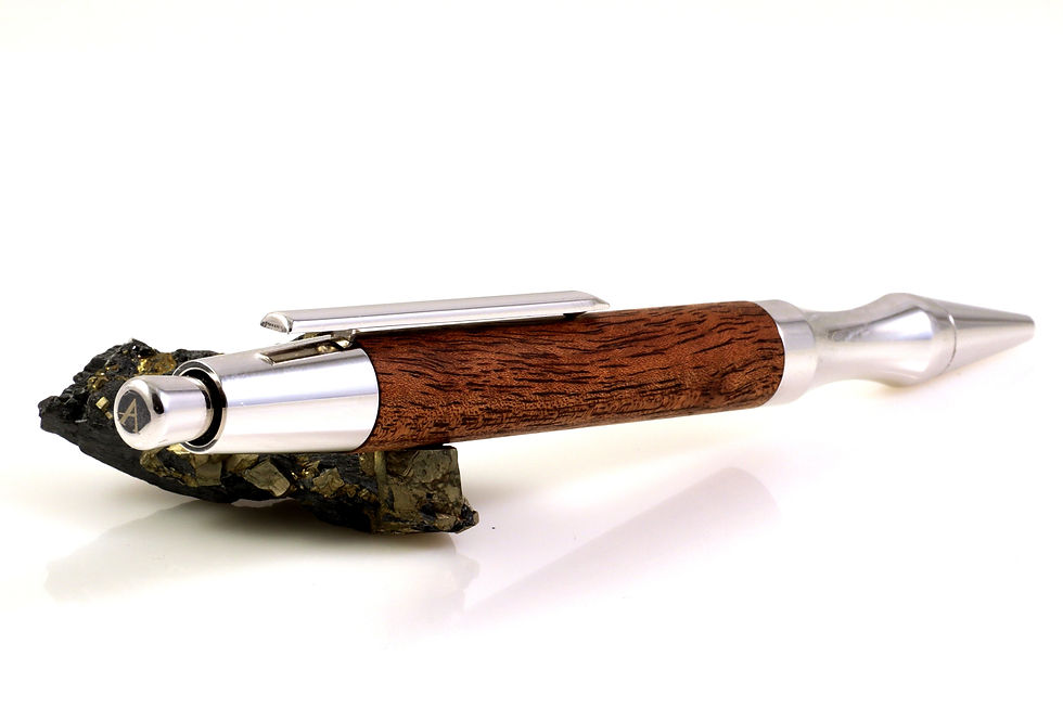 Miniaturbild: Australian Black Wood - Rhodium - Kugelschreiber