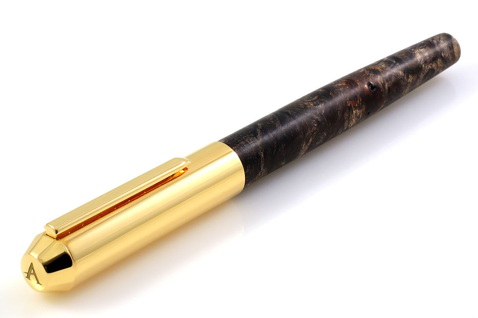 Miniaturbild: Pappel Maser - Gold - Füllfederhalter