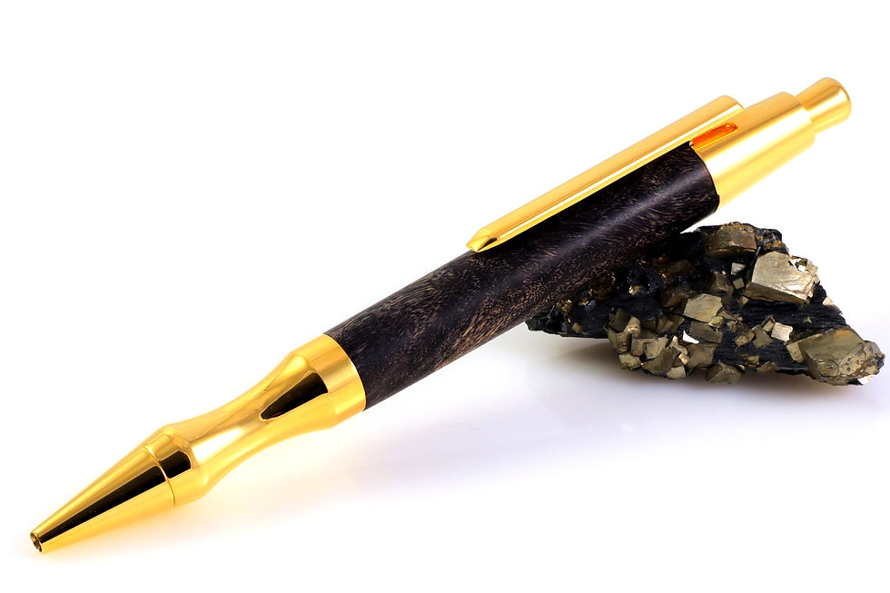 Miniaturbild: Black Pappel Maser - Gold - Kugelschreiber