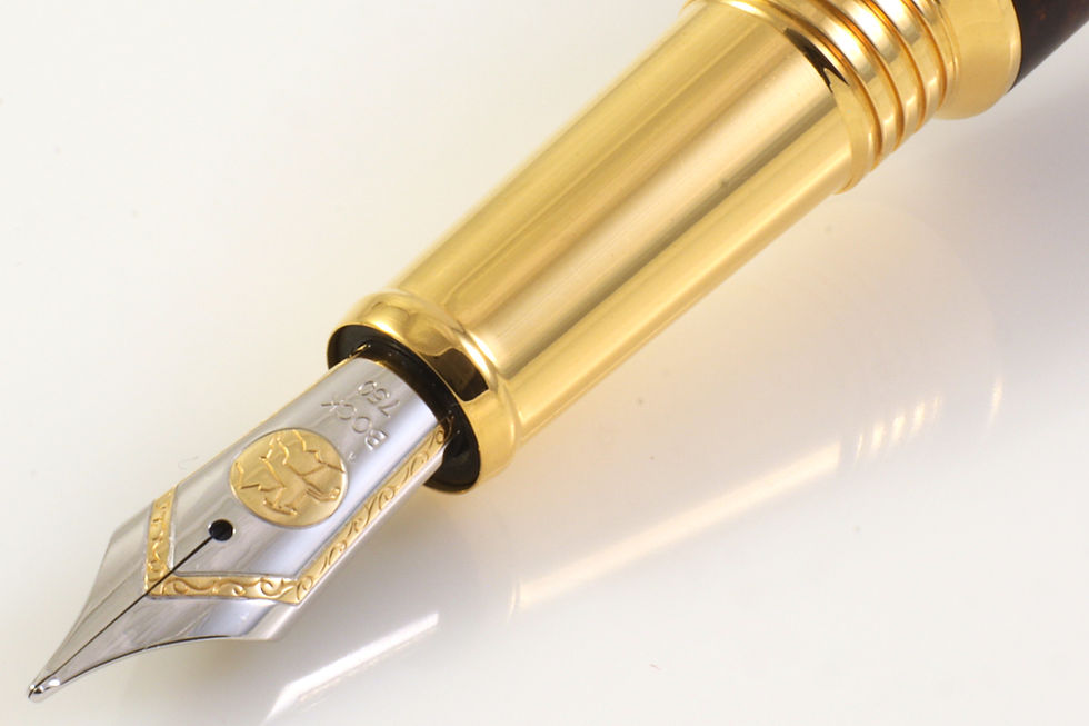 Miniaturbild: Pappel Maser - Gold - Füllfederhalter