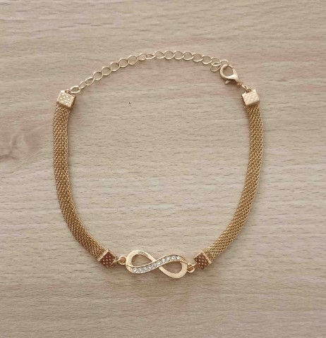 Miniature : Bracelet de biceps Infini Éclatant Or