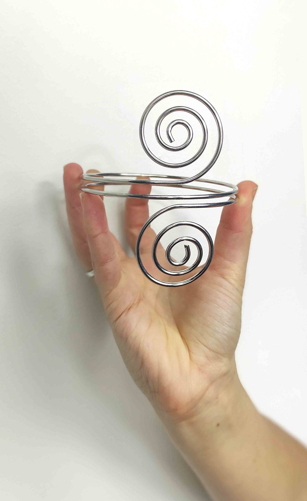 Thumbnail: Armband Bohemian spiral arm bracelet Silver