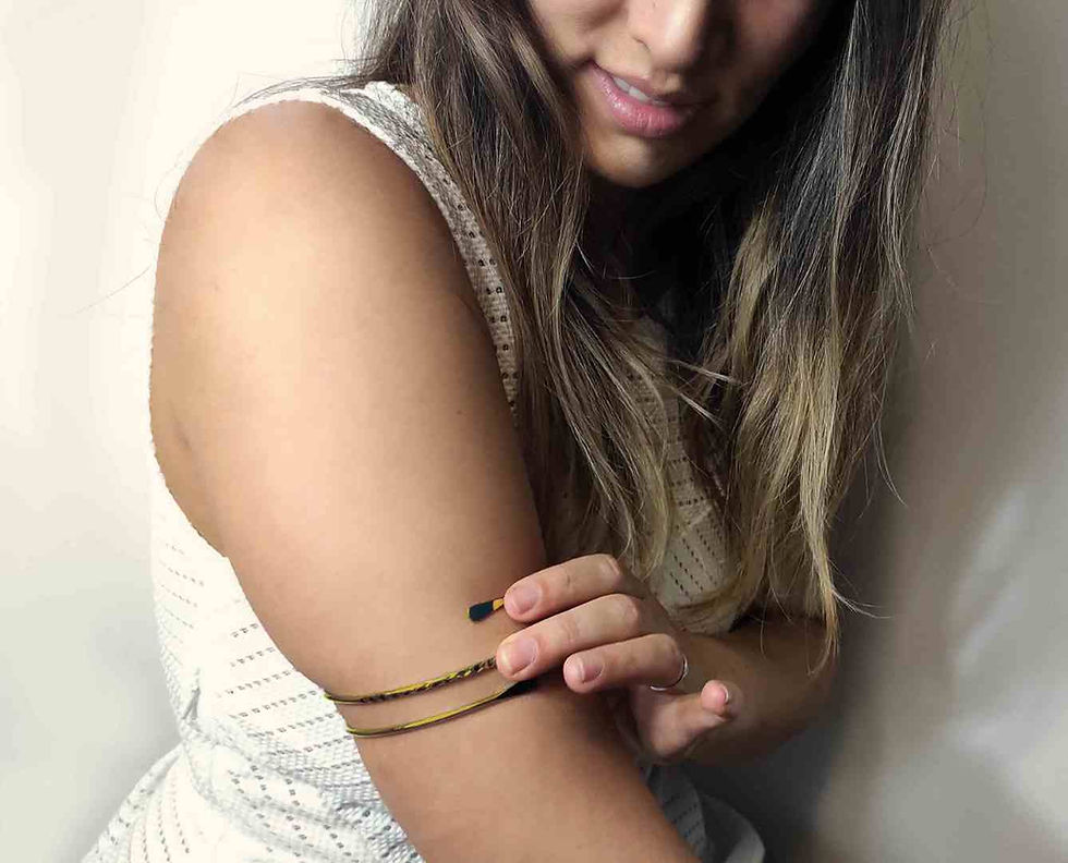 Thumbnail: Gold wedding arm bracelet