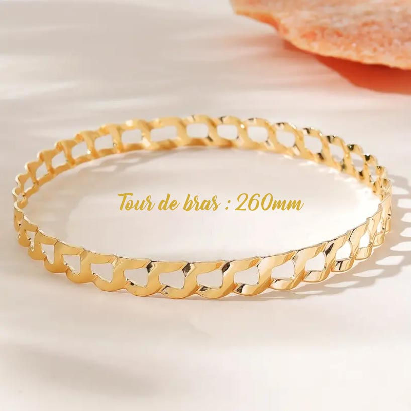 Miniature : Bracelet de bras Géométrique Doré