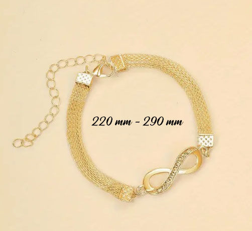 Thumbnail: Bracelet de biceps Infini Éclatant Or