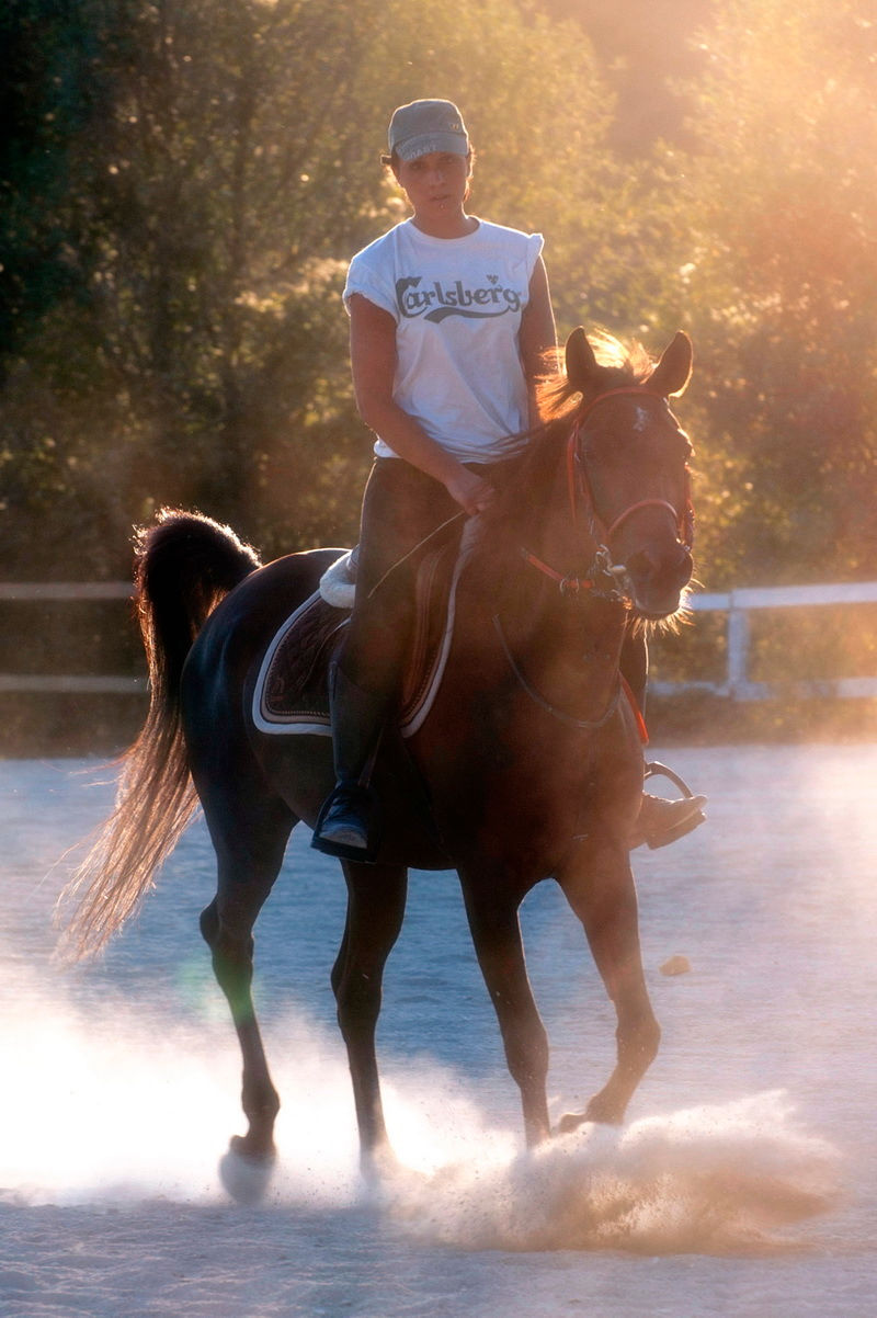 Lucia and horse