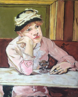 Bar scene (E. Manet)