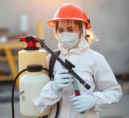 remediation female worker sprayer in suit.png