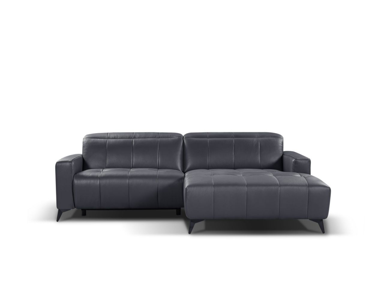 Lory electric L shape recliner corner sofa (real leather)