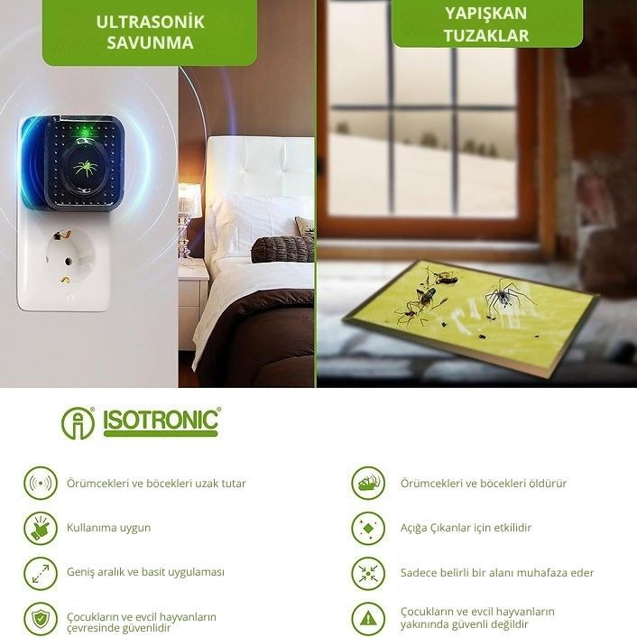 Küçük resim: İsotronic Ultrasonik Örümcek ve Böcek Kovucu