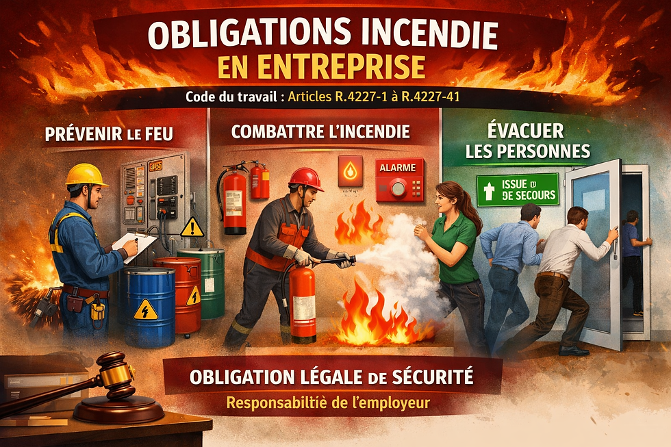 Risque incendie : obligations générales