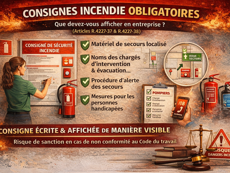 Consignes incendie obligatoires