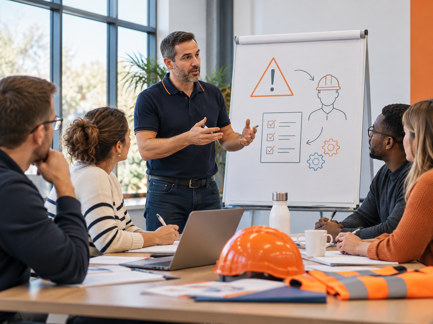 Formation interentreprises QSE NORD en salle avec formateur et participants