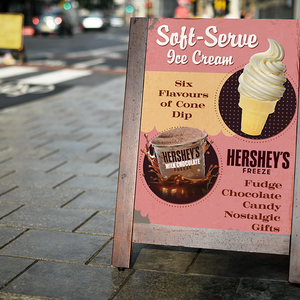 Sandwich Board Design - Into Chocolate