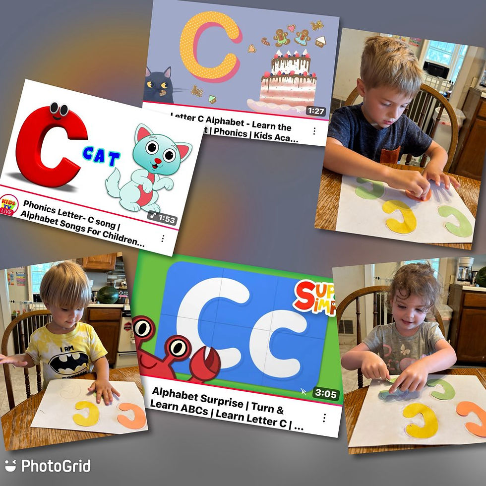 Letter c videos preschool activity